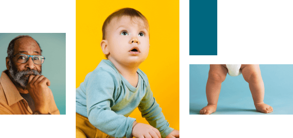 multiple image of people
